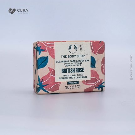 The Body Shop Cleansing Face And Body Bar British Rose 100g