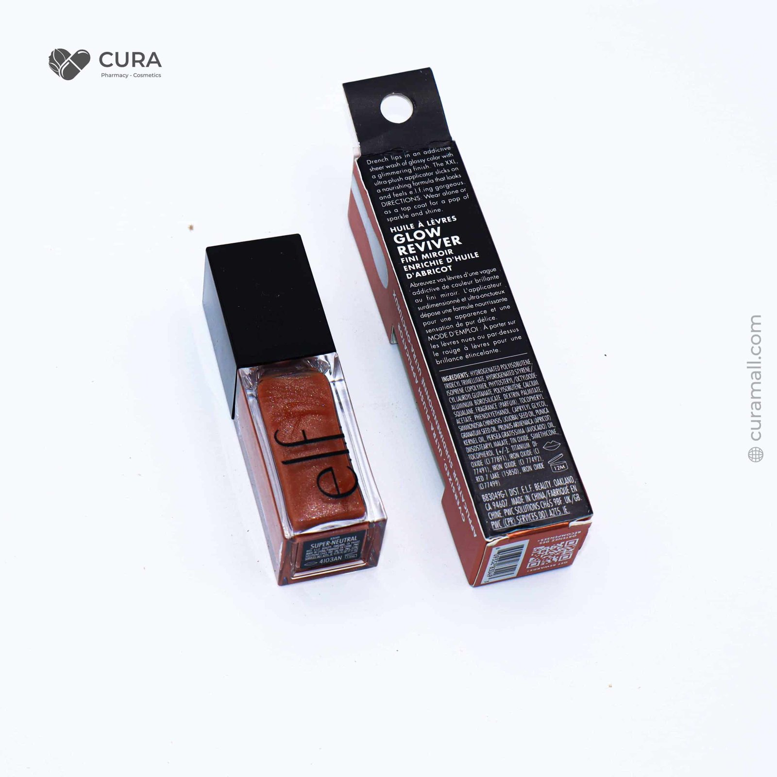 ELF GLOW REVIVER LIP OIL SUPER NEUTRAL 7.6ML | Cura Mall