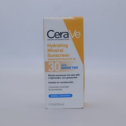 CeraVe Hydrating Mineral Sunscreen SPF 30 Face Sheer Tint 50ml