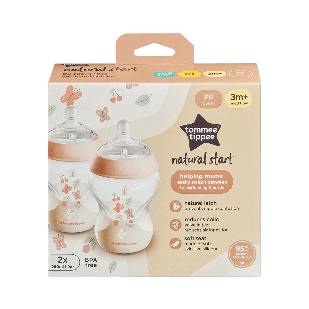 195 Tomme Tippee Natural Start Helping Mums 3m+ 260ml - Image 1