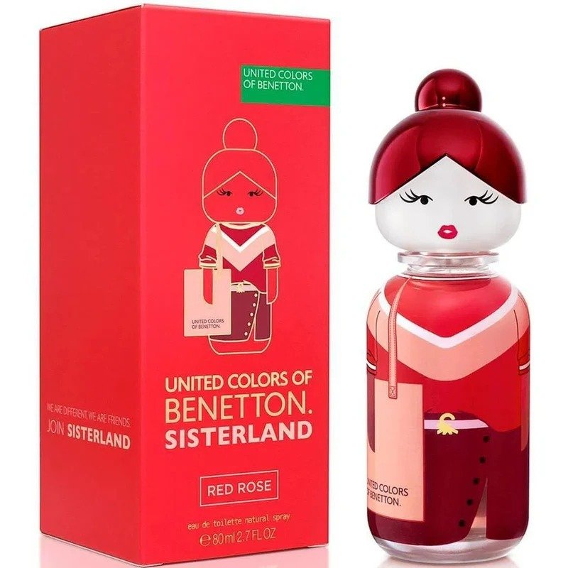 829 UNITED COLORS OF BENETTON EDT 80ML SISTERLAND RED ROSE - Image 1