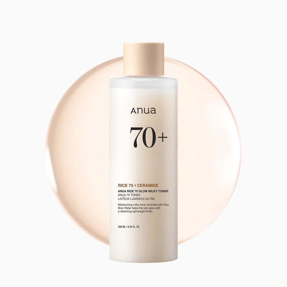 cost2 ANUA 70+ RICE GLOW MILKY TONER 250ML - Image 1