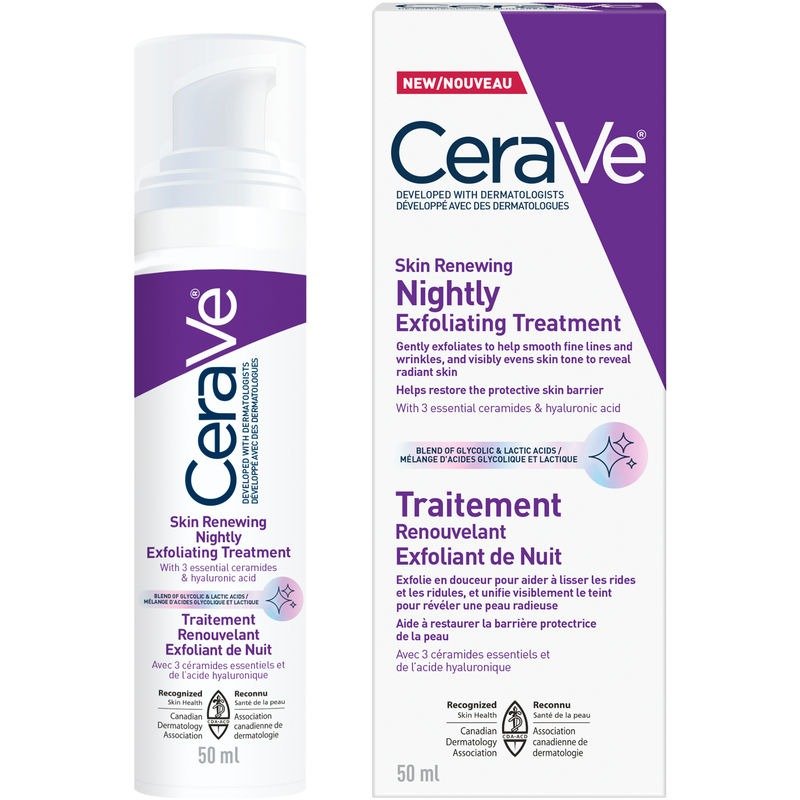 cost161 CERAVE SKIN RENEWING NIGHTLY EXFOLIATING TREATMENT 50ML. - Image 1